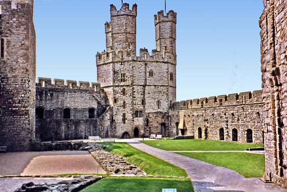 Pays de Galles : le château de Caernarfon.