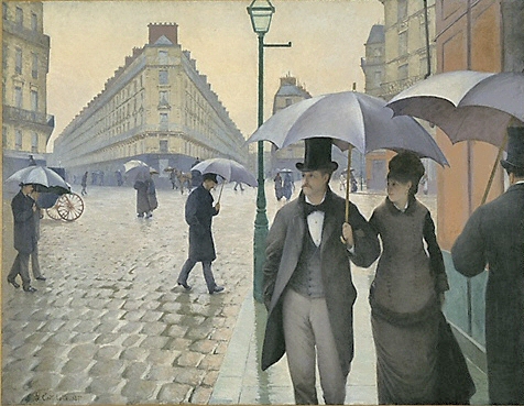 Rue de Paris sous la pluie, par Gustave Caillebotte.