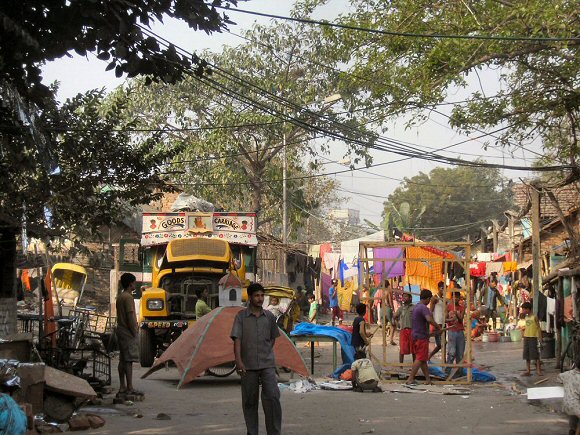 Kolkata : rue d'Alopore.