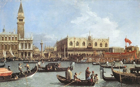 Canaletto : Vue de Venise.