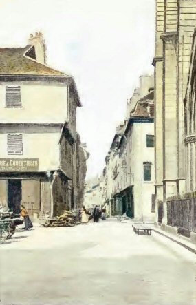Chalon sur Saône : une rue au début du XXe s.
