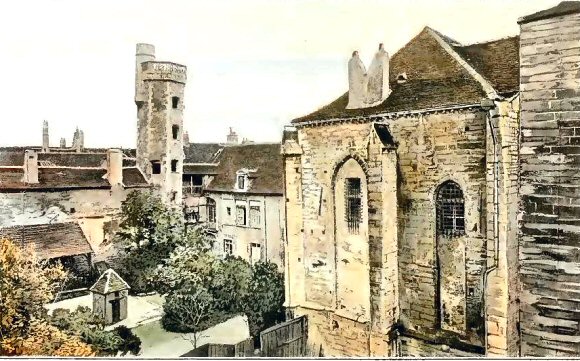 Chalon sur Saône : la tour de l'Evêché.