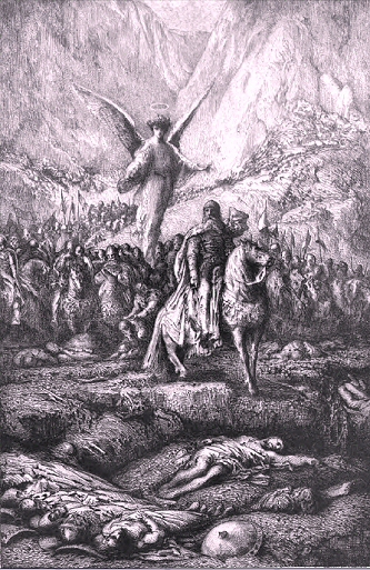 Charlemagne à Roncevaux.