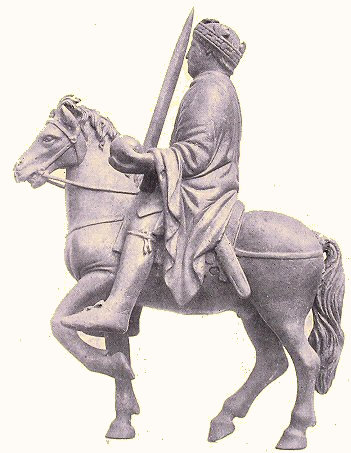 Charlemagne : statuette questre.