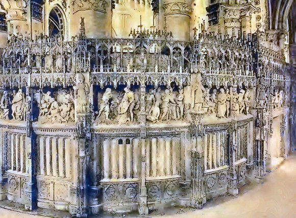 Chartres : clôture du choeur de la cathédrale.