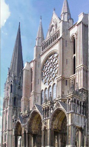Cathédrale de Chartres : la façade Sud