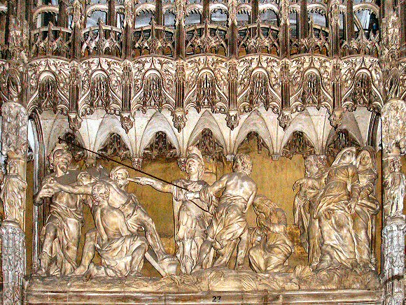 Cathédrale de Chartres : bas-relief de la cloture du choeur.
