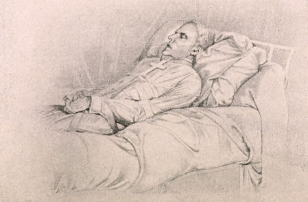 Chateaubriand sur son lit de mort.
