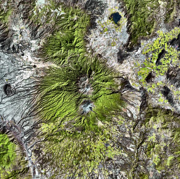 Mexique : volcan de Colima.