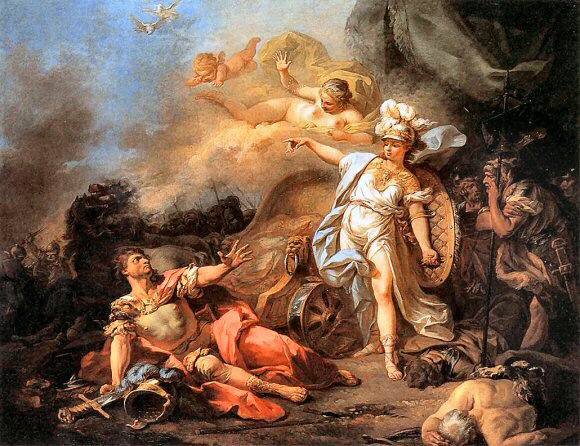 David : Combat d'Arès et d'Athéna.