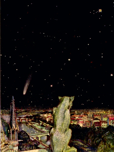 La Comète de Halley, dans le ciel de Paris, en 1910.