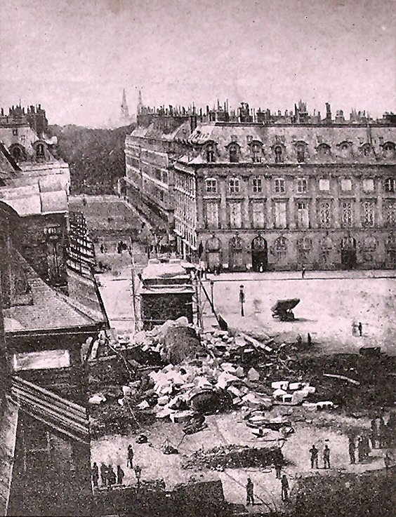 Commune de Paris : destruction de la colonne Vendôme..