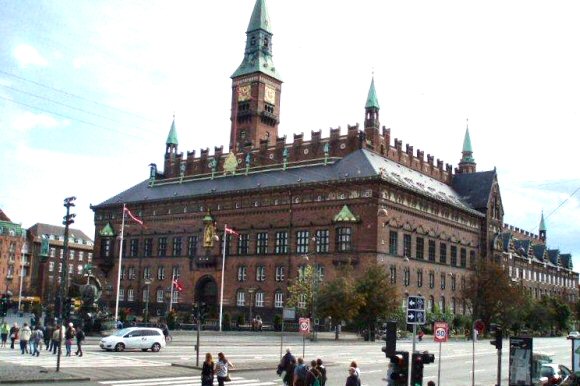 Copenhague : l'Hôtel de Ville.