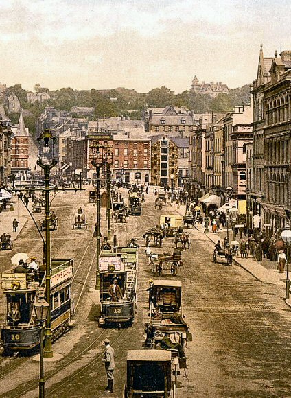 Cork : la rue Saint patrick sur une ancienne photo.