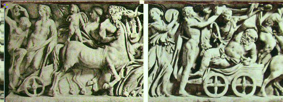 Cortège de Dionysos (détails).