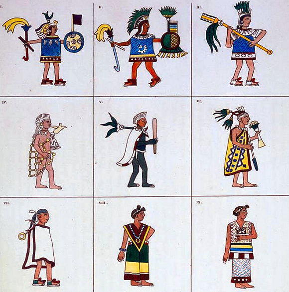Costumes aztèques.