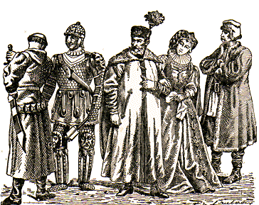 Costumes Polonais aux 14e et 16e siècles