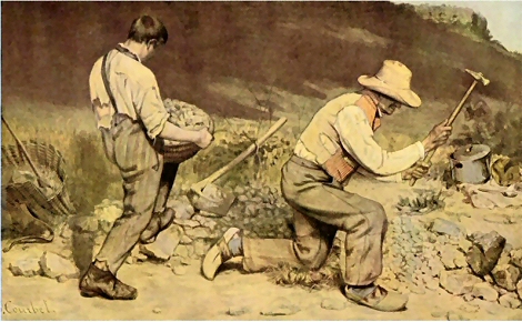 Les Casseurs de Pierre, de Courbet.