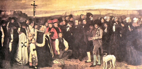 L'Enterrement à Ornans, de Courbet.