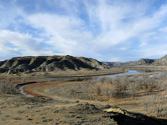 la rivière de la Vache, dans le Montana.
