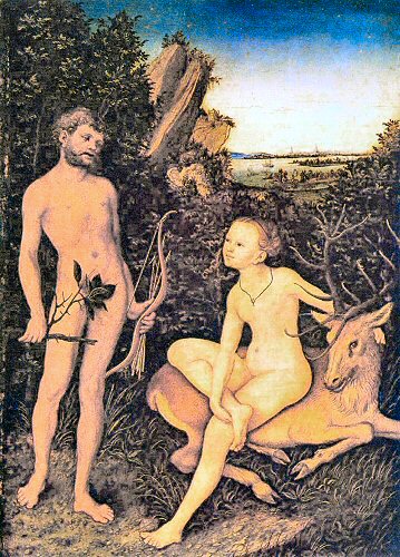 Cranach : Artémis et Apollon.