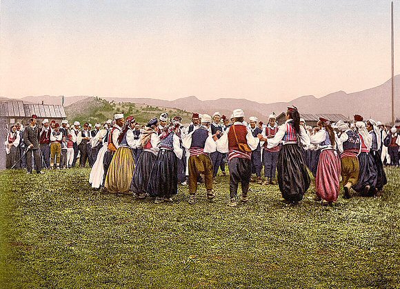 Danse paysane en Bosnie.