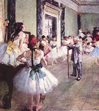Degas : Leçon de Danse.