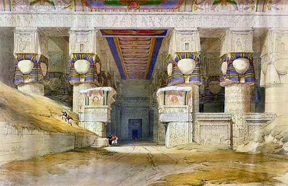 Temple d'Hathor à Denderah.