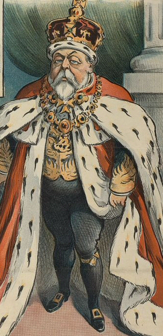 Edouard VII caricaturé par le Puck.