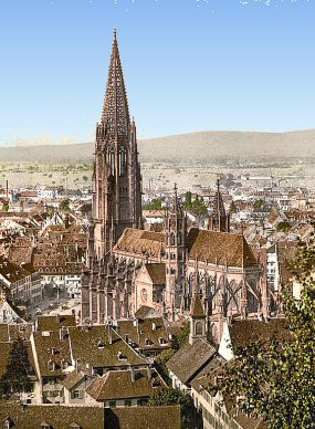 Fribourg en Brisgau : la cathdrale (Munster).