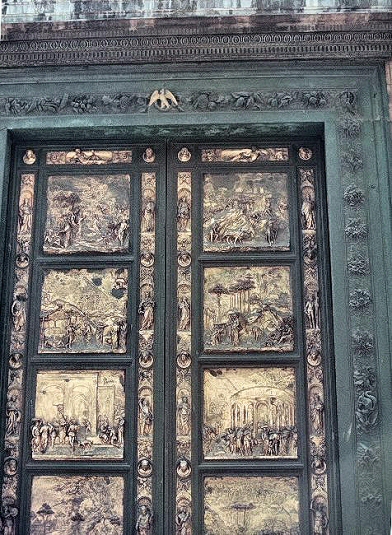 Ghiberti : la Porte du paradis, à Florence.