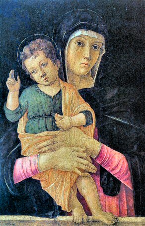 Giovanni Bellini : Madone à l'Enfant (1460).