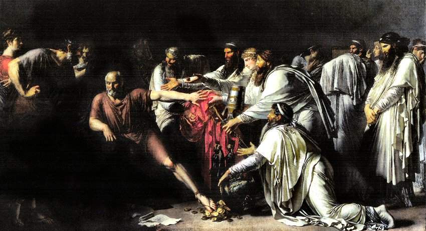 Girodet : Hippocrate refusant les présents d'Artaxerxès.