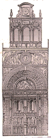 Gisors : portail de l'église.