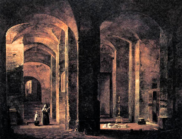Granet : Crypte de Saint-Martin-au-Mont, à Rome.