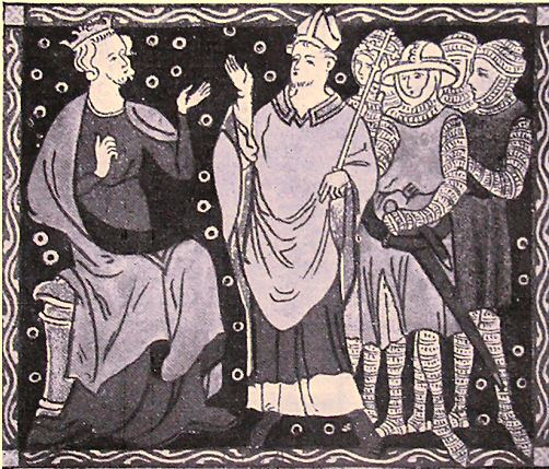 Henri II et Thomas Becket.
