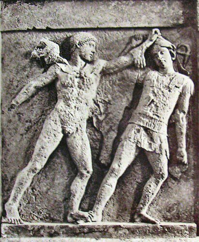 Héraclès combattant une Amazone.