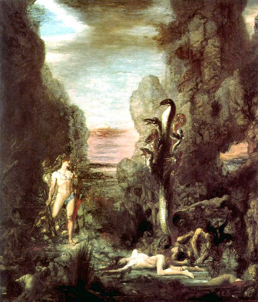 Moreau : Héraclès et l'Hydre de Lerne.