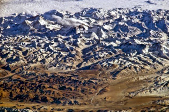 L'Himalaya vu de l'espace.