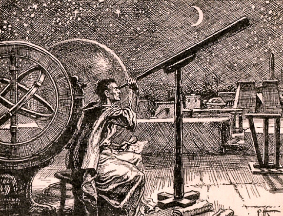 Hipparque et ses instruments astronomiques.