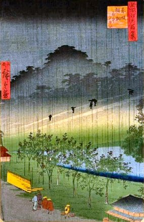 Hiroshige : vue d'Edo.