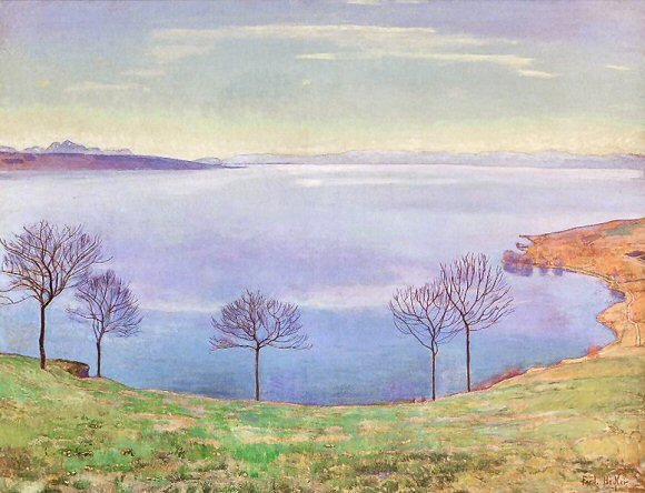 Hodler : Le lac Léman depuis Chexbres.