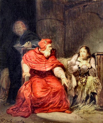 Jeanne d'Arc interroge par le cardinal de Westminster, par Paul Delaroche.