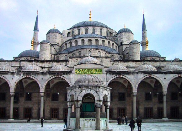 Istanbul : la mosquée bleue.