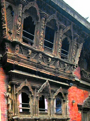 Katmandou : maison de la Kumari.