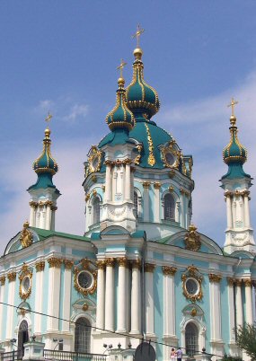 Kiev : l'église Saint-André.