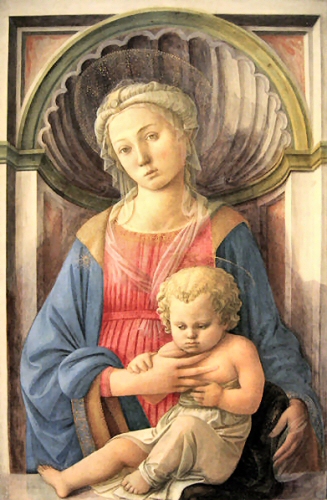 La Vierge et l'Enfant, par Filippo Lippi.