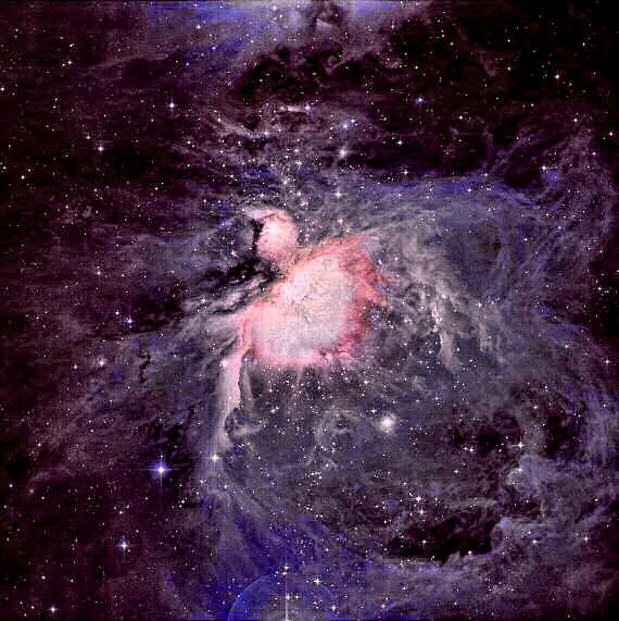 M 42 : grande nébuleuse d'Orion.