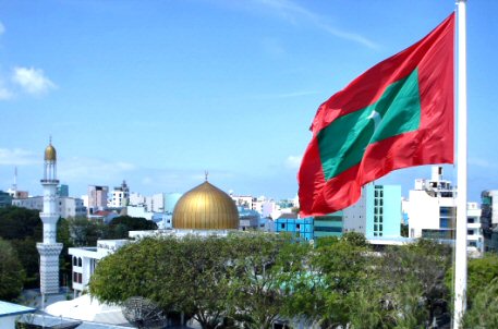 Maldives : le drapeau.