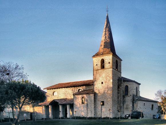 Eglise romane de Marignac-Laspeyres.